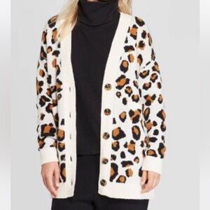 Leopard Print Cardigan